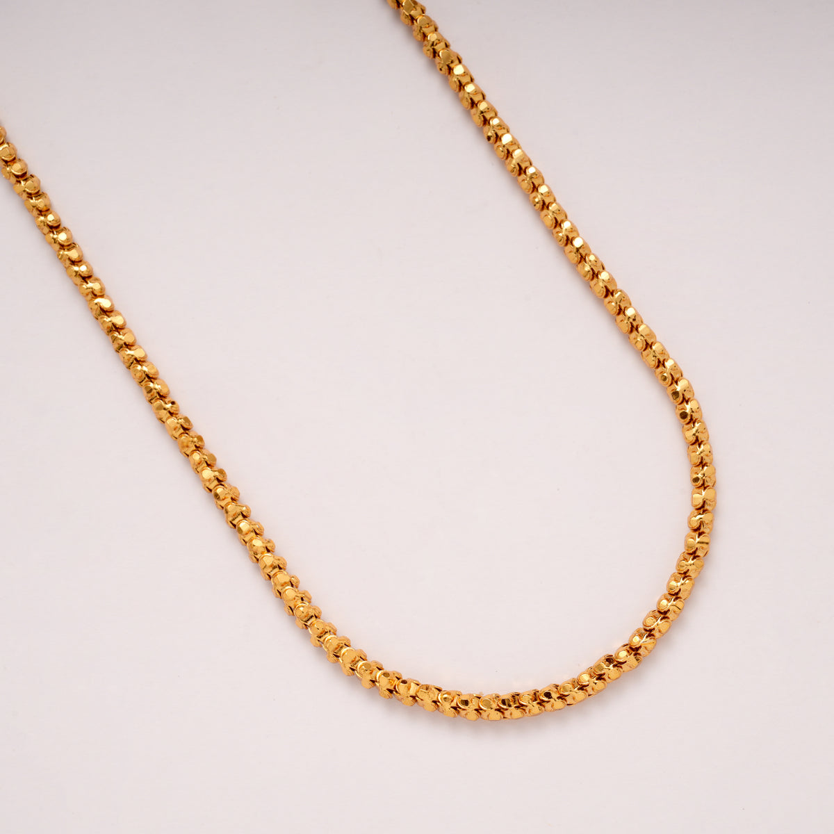 Bold Multi Beaded Link Gold Plated Chain