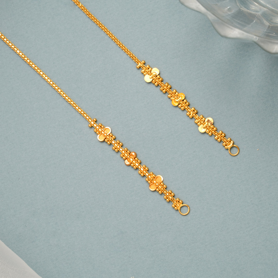 Vighnaharta Brass Gold Ear Mattal