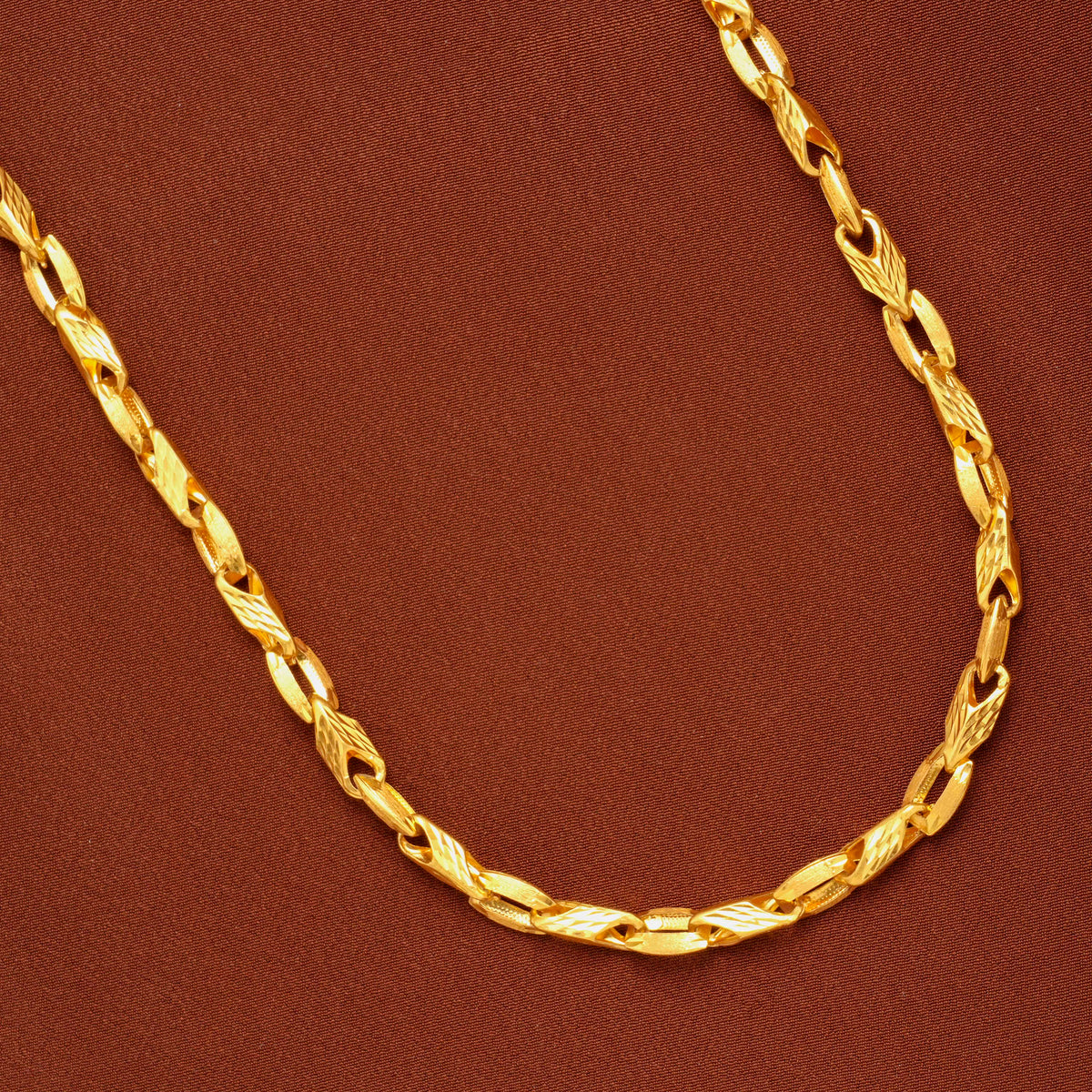 Premium Paper Cut Link Gold Chain