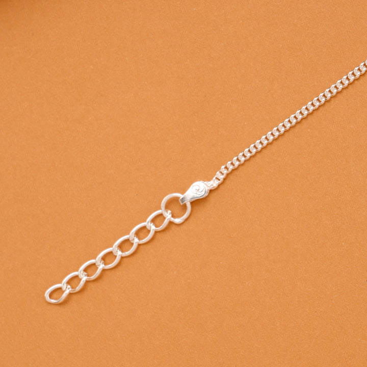 Light Blue Fish Enamel Silver Baby Bracelet