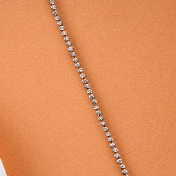 Classic Tennis Silver Bracelet