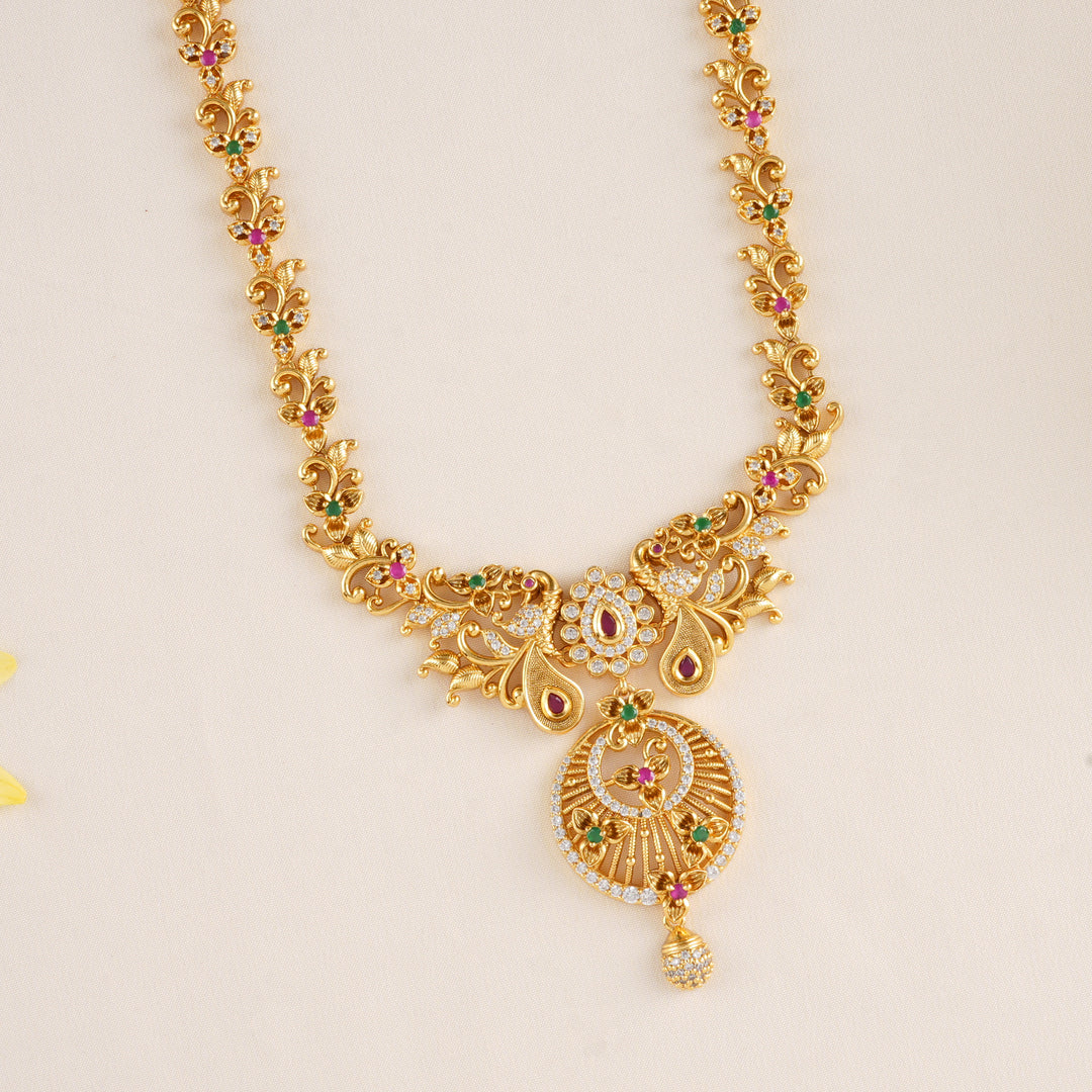 Fancy Ruby Flower with Curve Haram