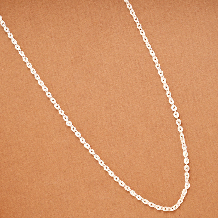 Classic Paper Link Silver Women’s Chain