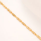Modern Link Glow Golden Bracelet