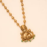 Goddess Lakshmi Devi Pendant Golden Necklace