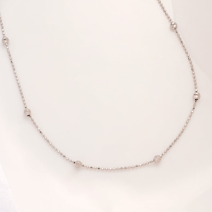 Royal Ball Beaded Silver Chain