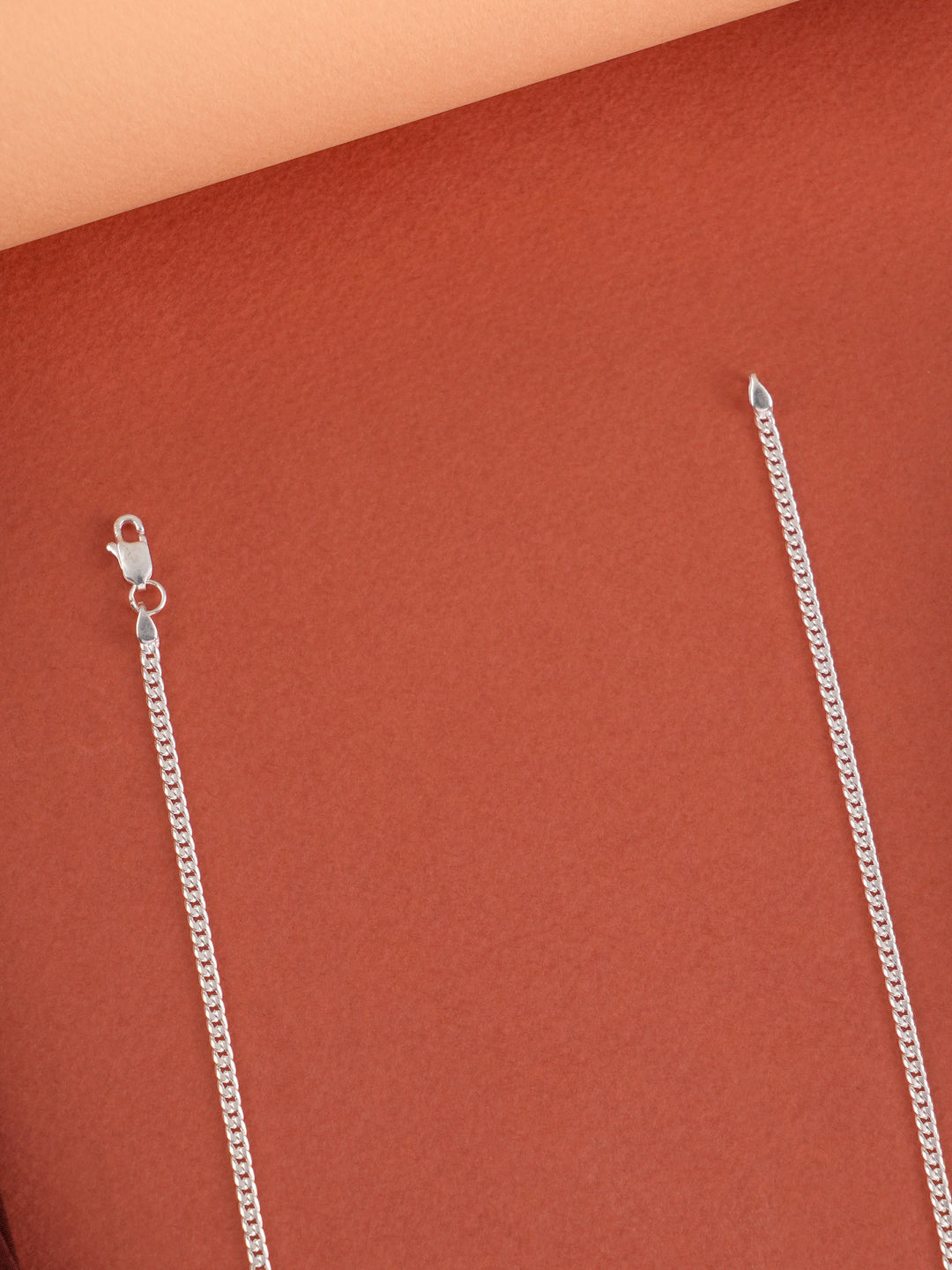 Curb Cuban Link 2mm Silver Chain