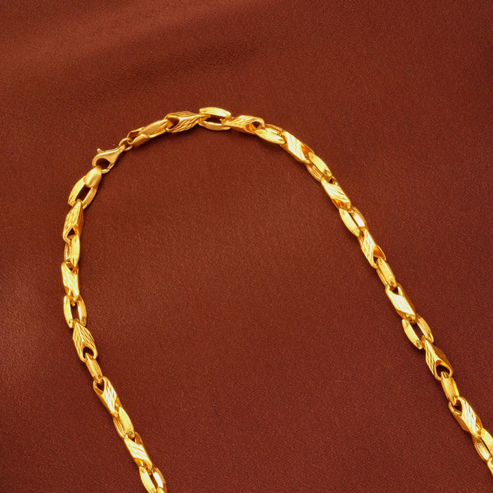 Premium Paper Cut Link Gold Chain