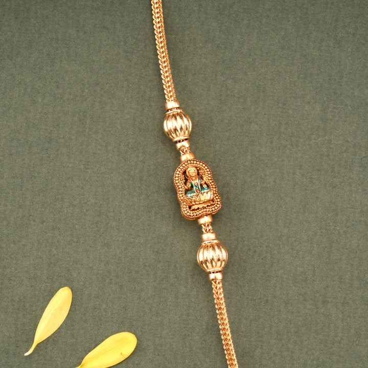 Classic Golden Lakshmi Mugappu Chain