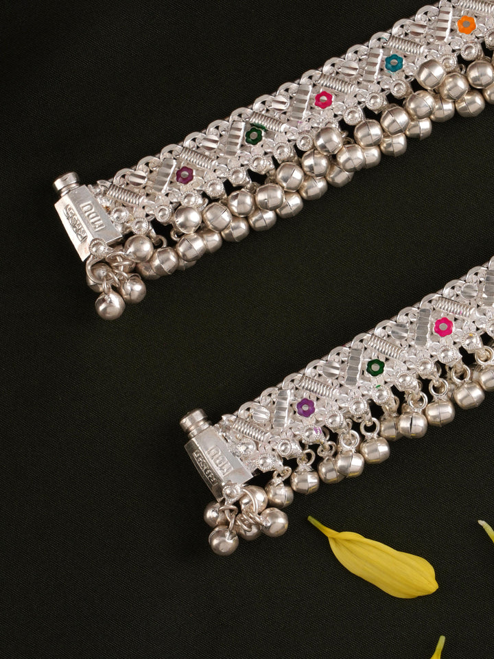 Divine Bells Silver Anklet