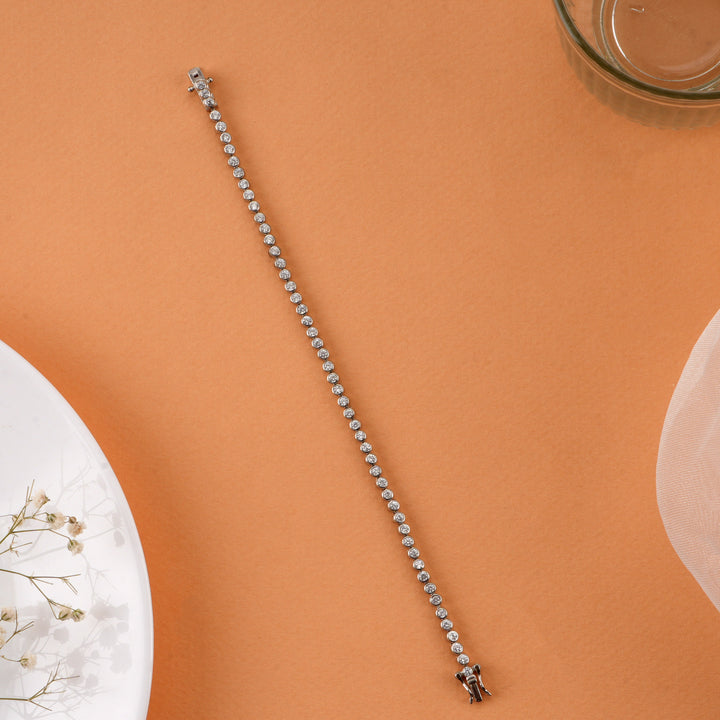 Classic Tennis Silver Bracelet