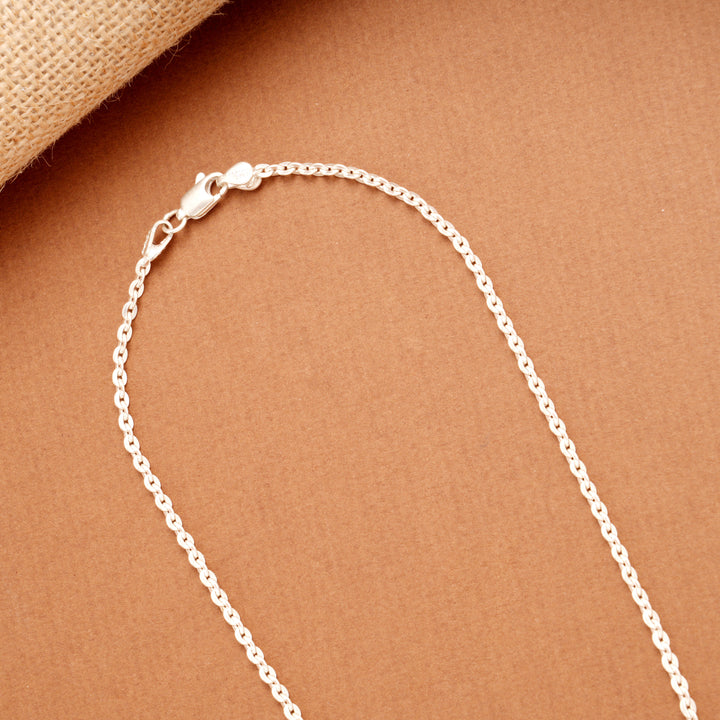 Classic Paper Link Silver Women’s Chain
