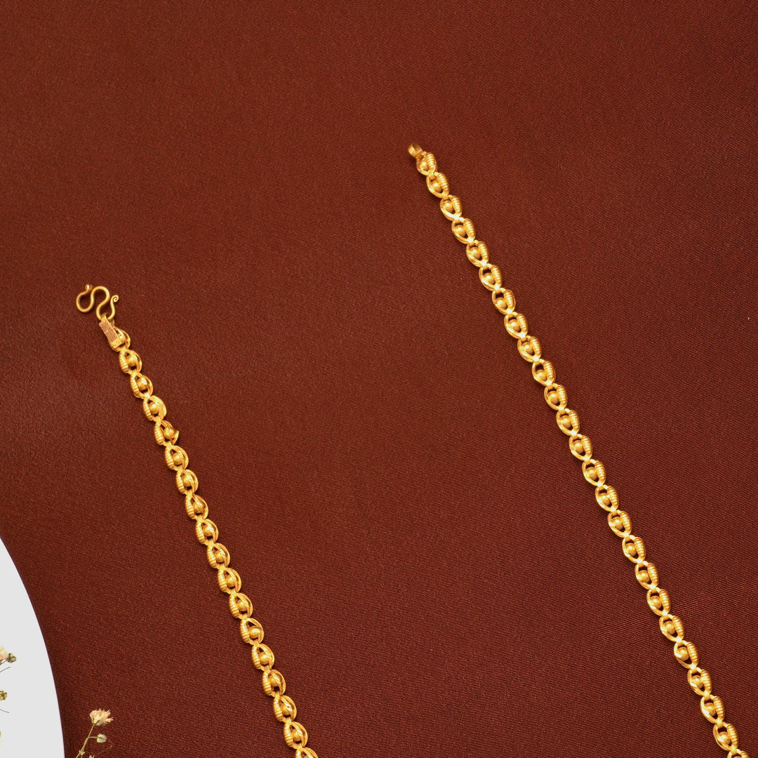 Ethnic Gold Beads Wheat Chain for Women