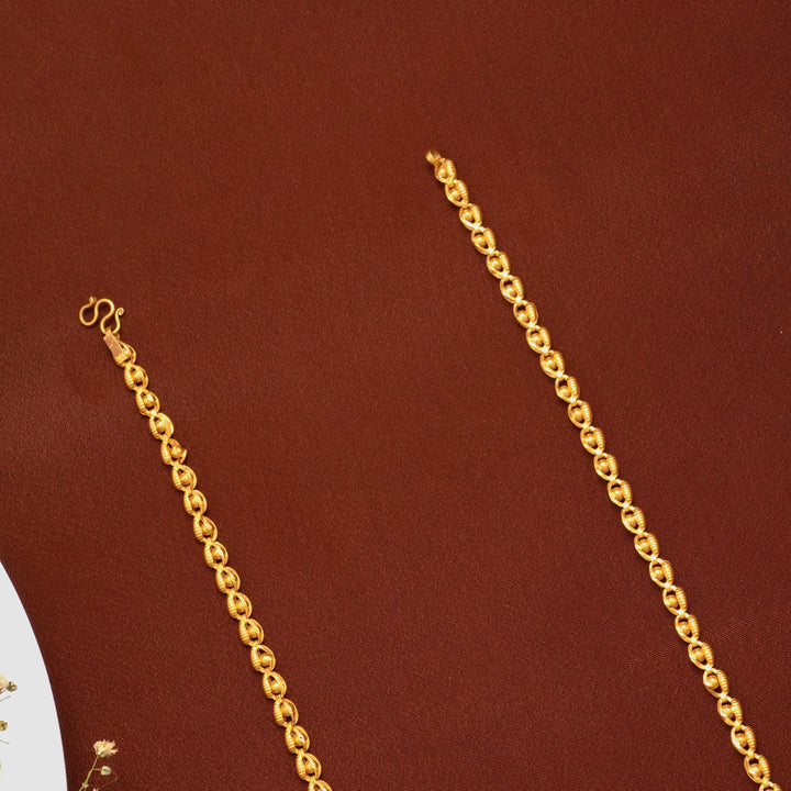 Ethnic Gold Beads Wheat Chain for Women