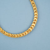 Modern Bold Gold Interlocking Link Chain