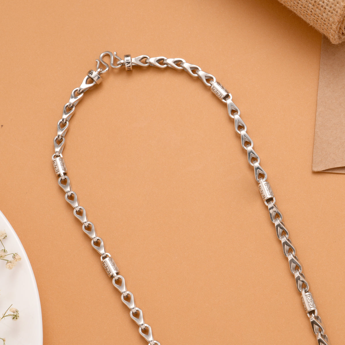 Stylish Bold Link Silver Chain