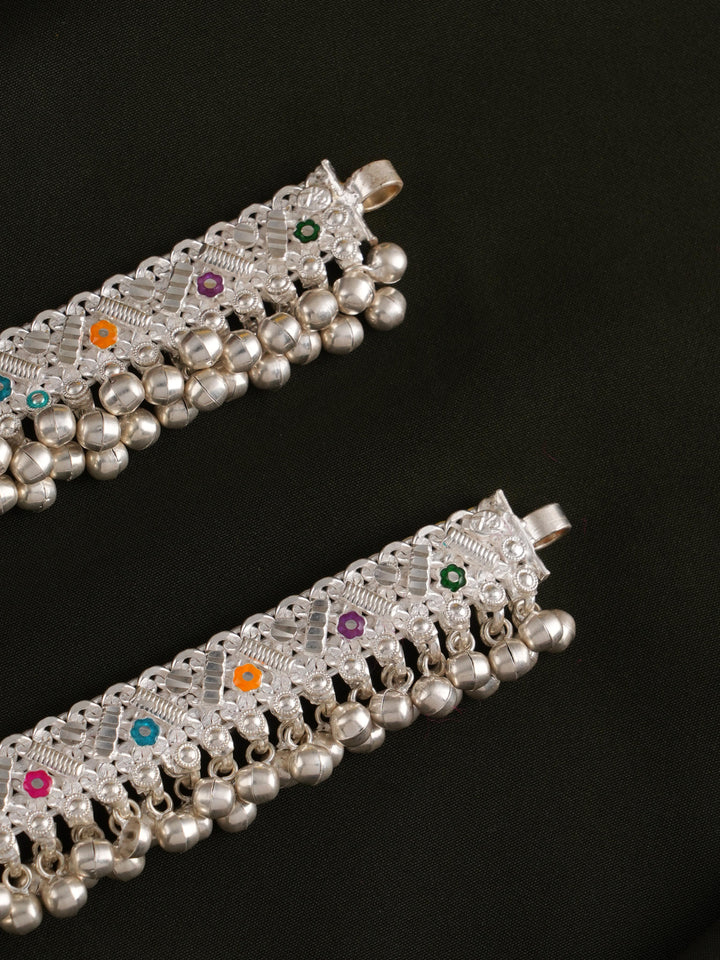 Divine Bells Silver Anklet
