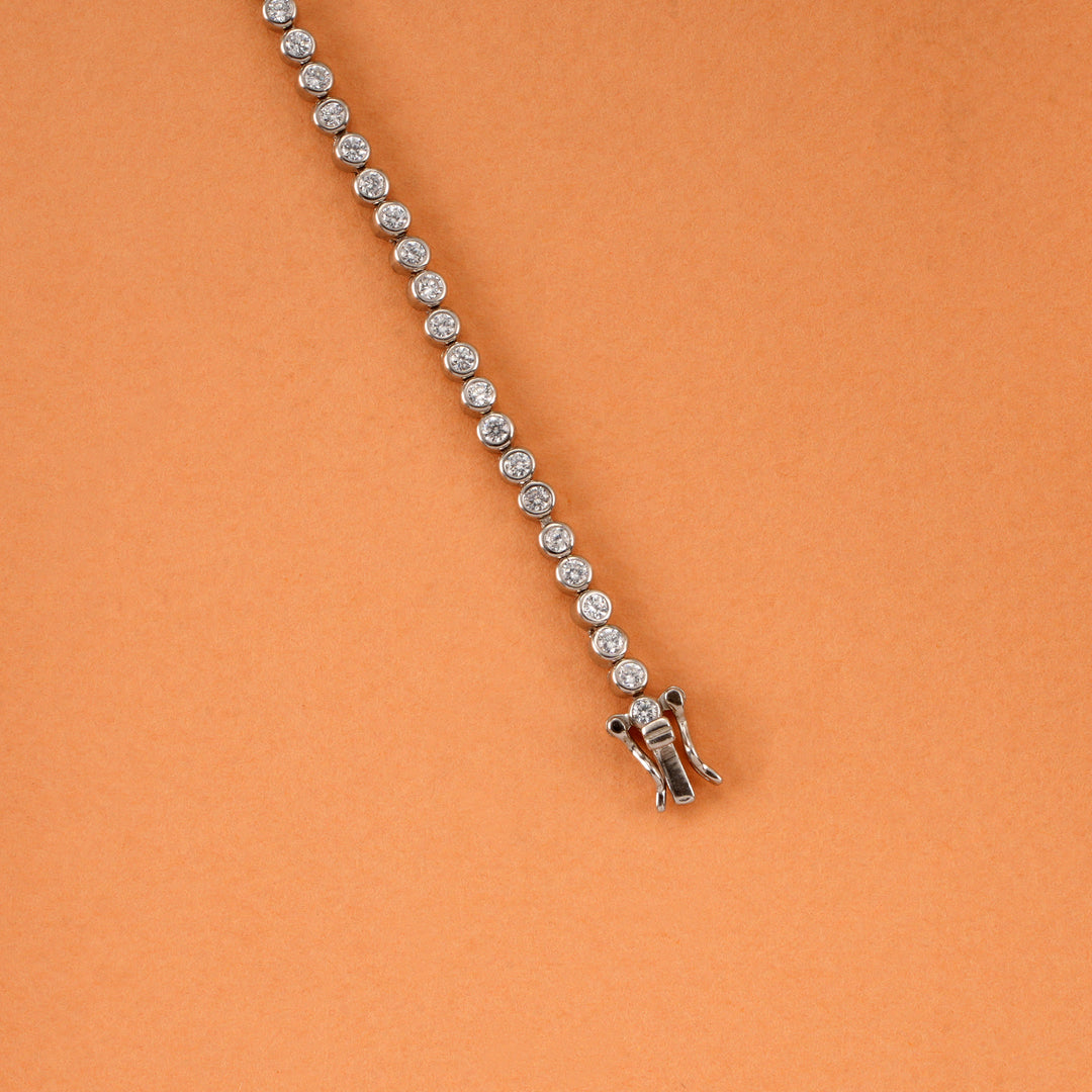 Classic Tennis Silver Bracelet