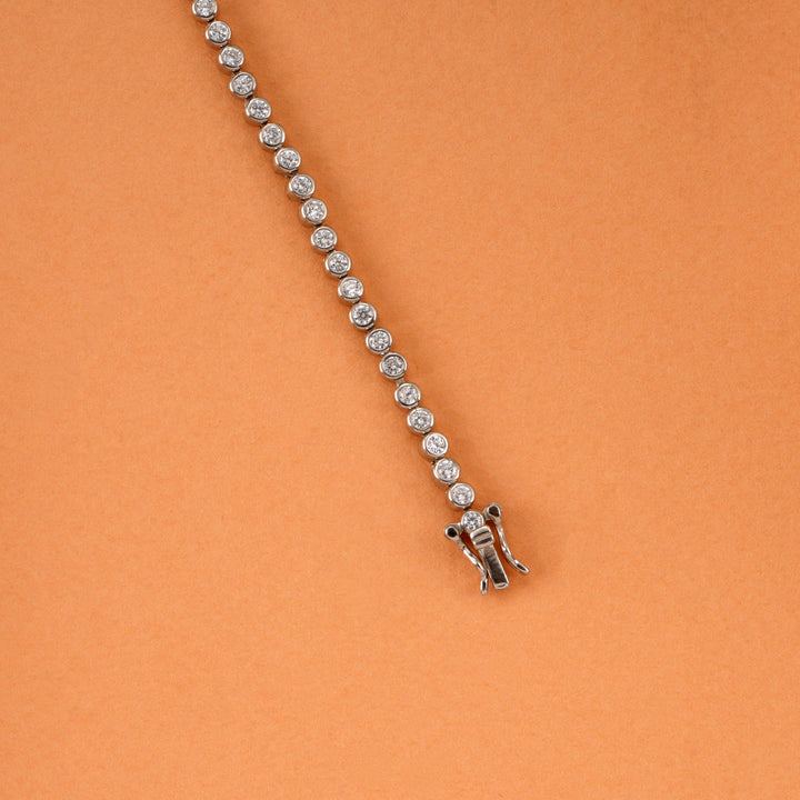 Classic Tennis Silver Bracelet