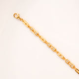 Modern Link Glow Golden Bracelet