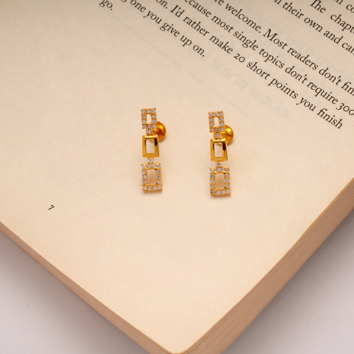 Geometric Fancy Gold Plated Necklace Set