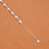 Minimalist Triple Solid Heart Silver Bracelet