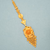 Ethnic Grand Floral with Dazzles Gold Tikka