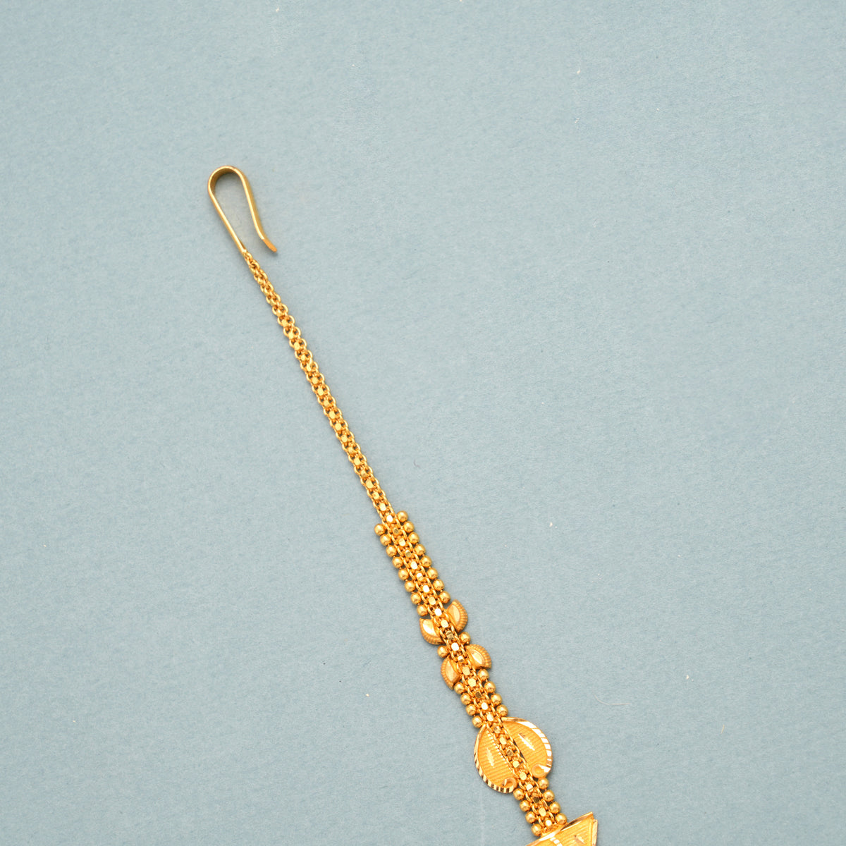 Ethnic Grand Floral with Dazzles Gold Tikka