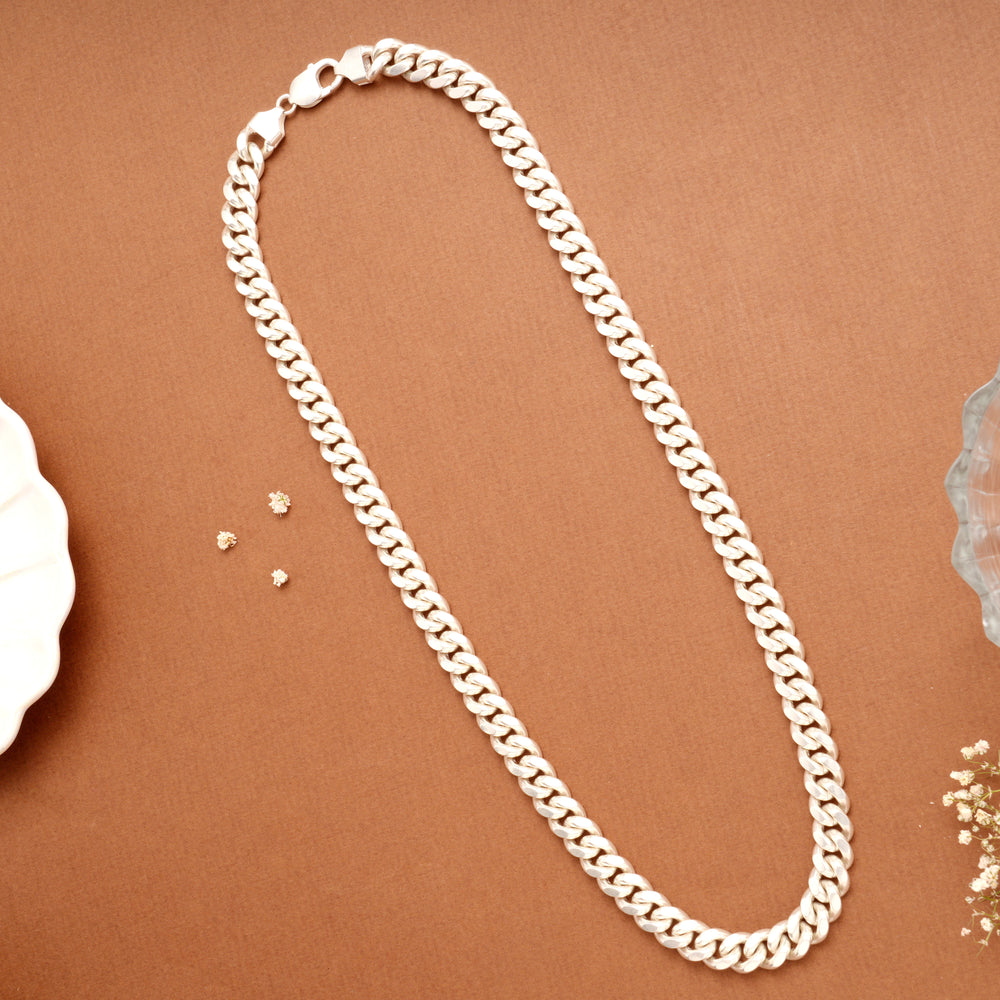 Heavy Classic Cuban Link Silver Men’s Chain