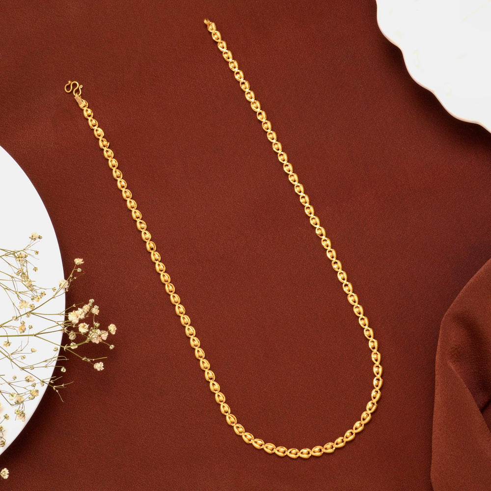 Ethnic Gold Beads Wheat Chain for Women