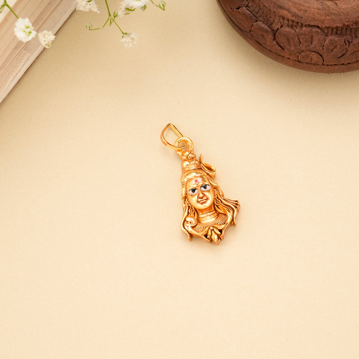 Lord Shivan Gold Plated Pendant