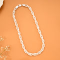 Elegant Twisted Heavy Rope Silver Chain