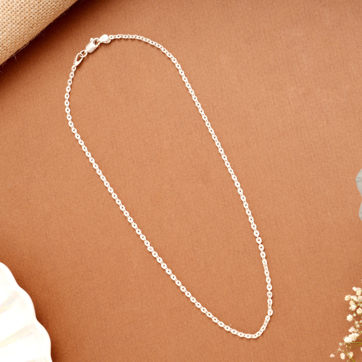 Classic Paper Link Silver Women’s Chain