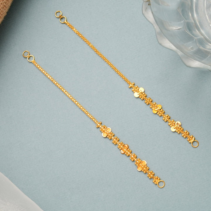 Vighnaharta Brass Gold Ear Mattal
