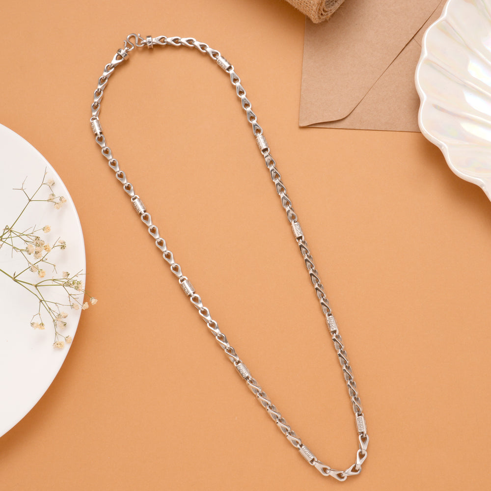 Stylish Bold Link Silver Chain