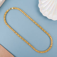 Modern Bold Gold Interlocking Link Chain