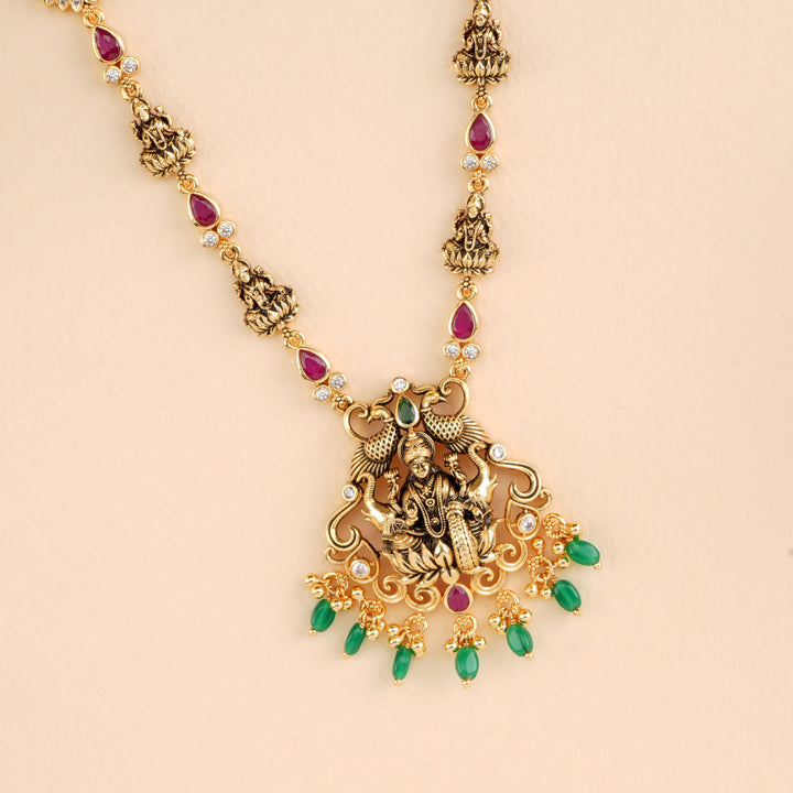 Antique Dhana Lakshmi Pendant Necklace