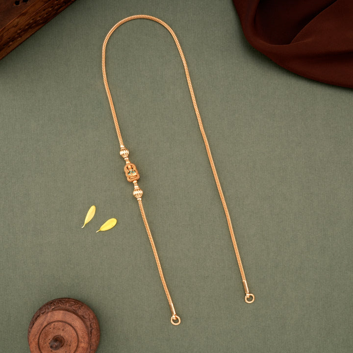 Classic Golden Lakshmi Mugappu Chain