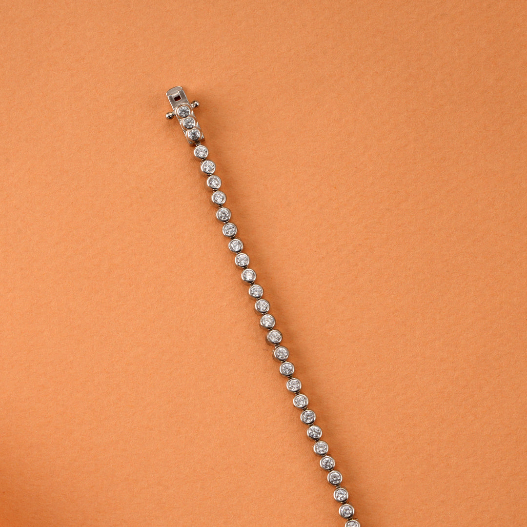 Classic Tennis Silver Bracelet