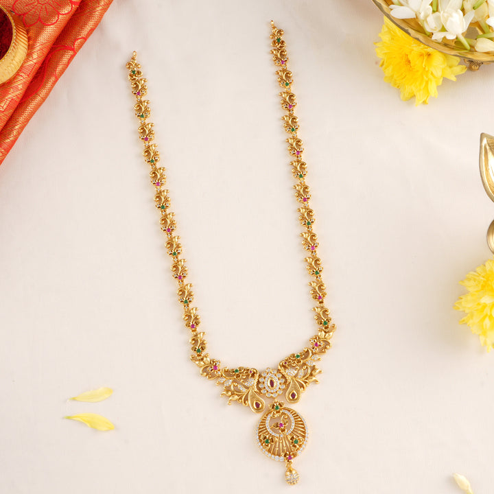 Fancy Ruby Flower with Curve Haram