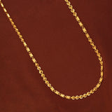 Regal Gold Beaded Capsule Pattern Chain
