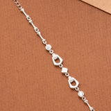 Radiant Women’s Red Stone Silver Bracelet