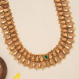 Peacock with Lakshmi Kasu Nagas Gold Plated Haram