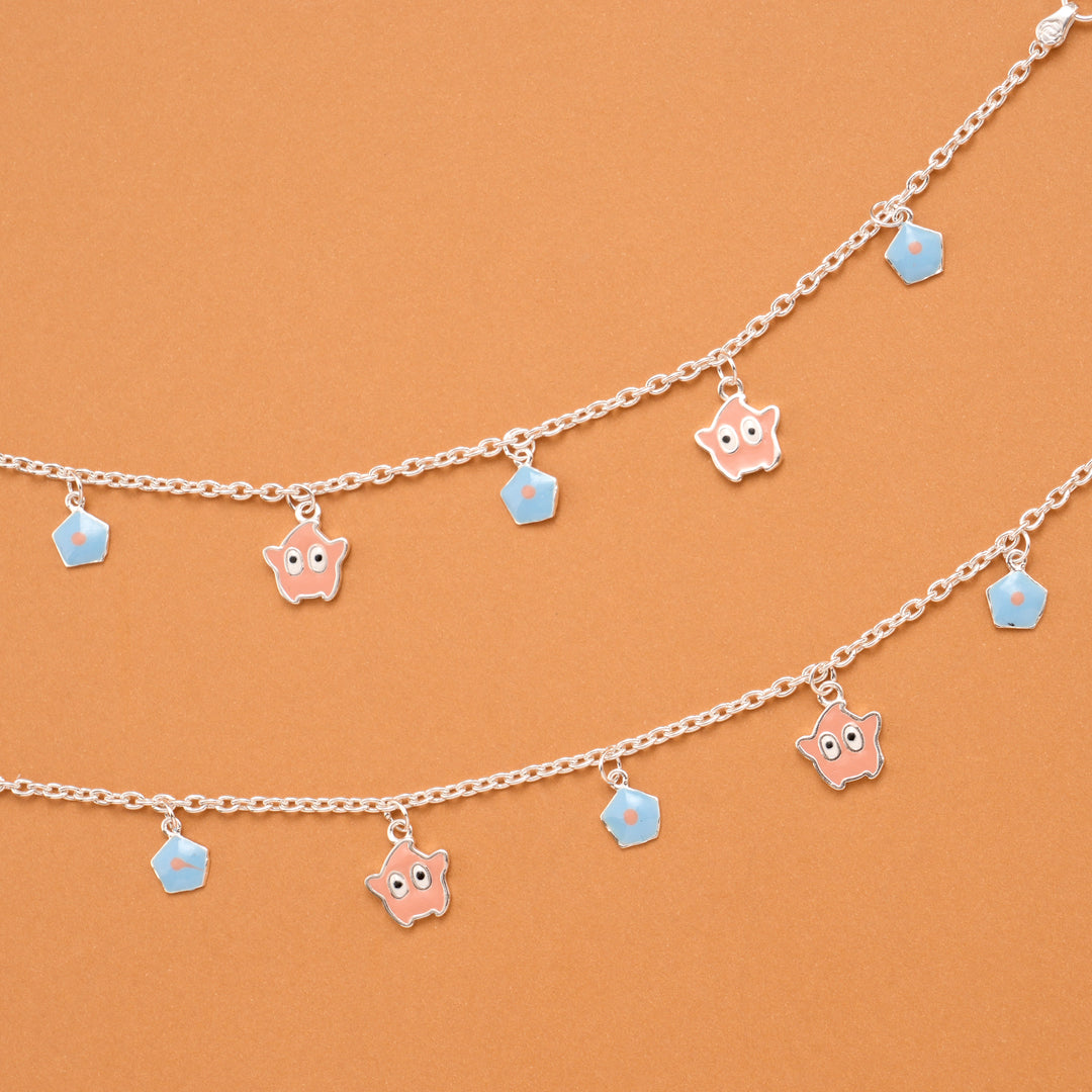 Dainty Charm Silver Baby Anklets