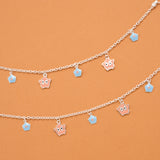Dainty Charm Silver Baby Anklets