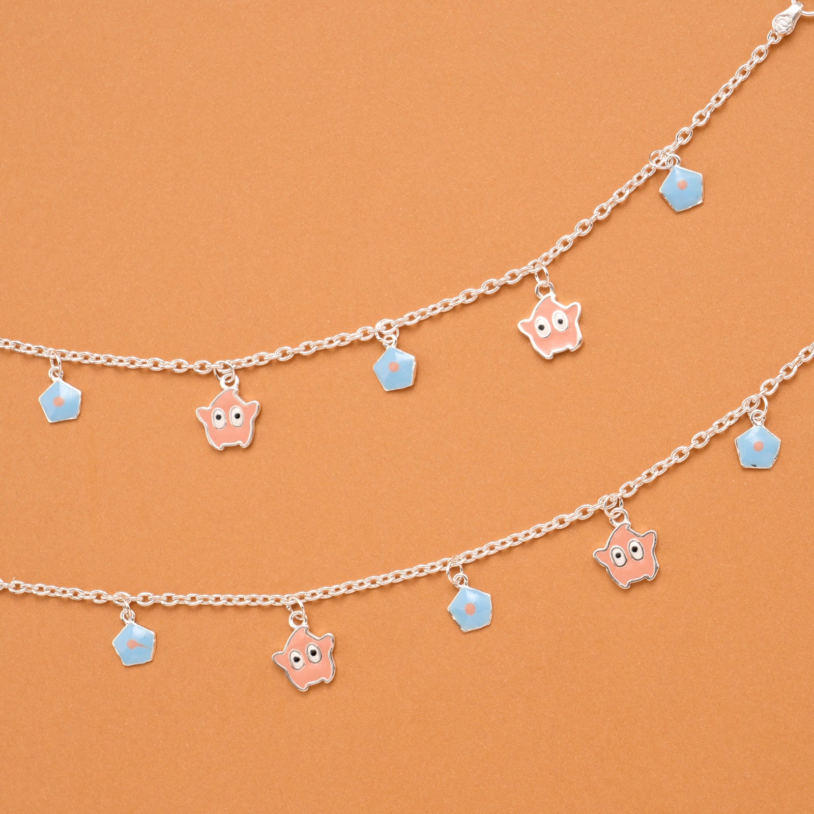 Dainty Charm Silver Baby Anklets