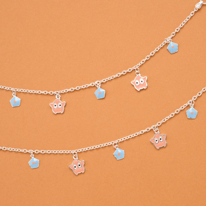 Dainty Charm Silver Baby Anklets