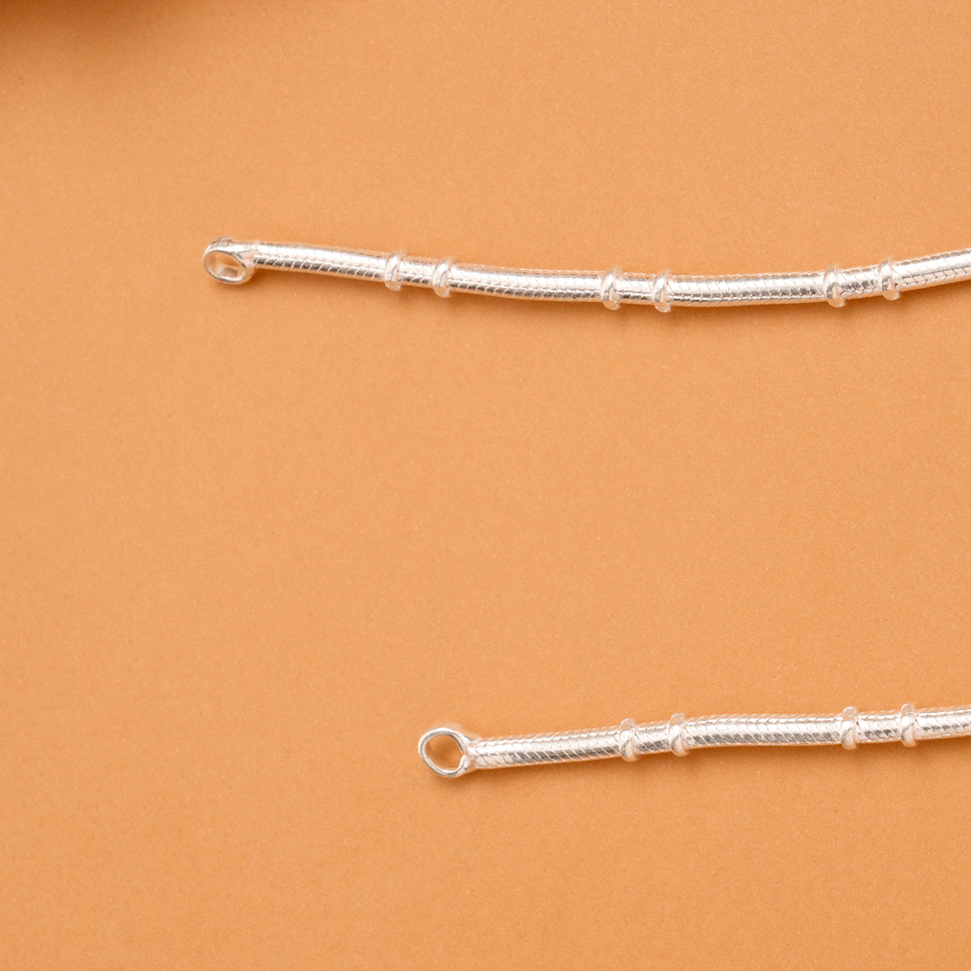 Silver Fancy Ball Chain Anklet