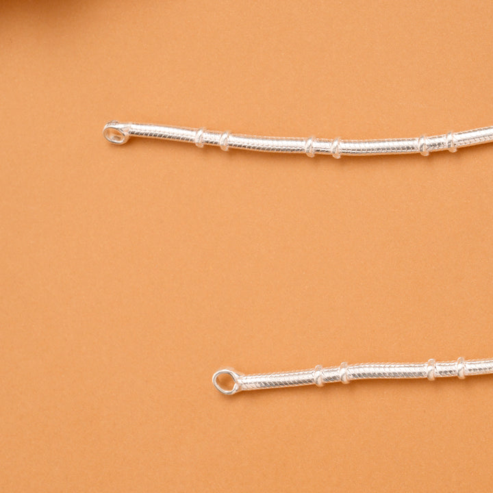 Silver Fancy Ball Chain Anklet