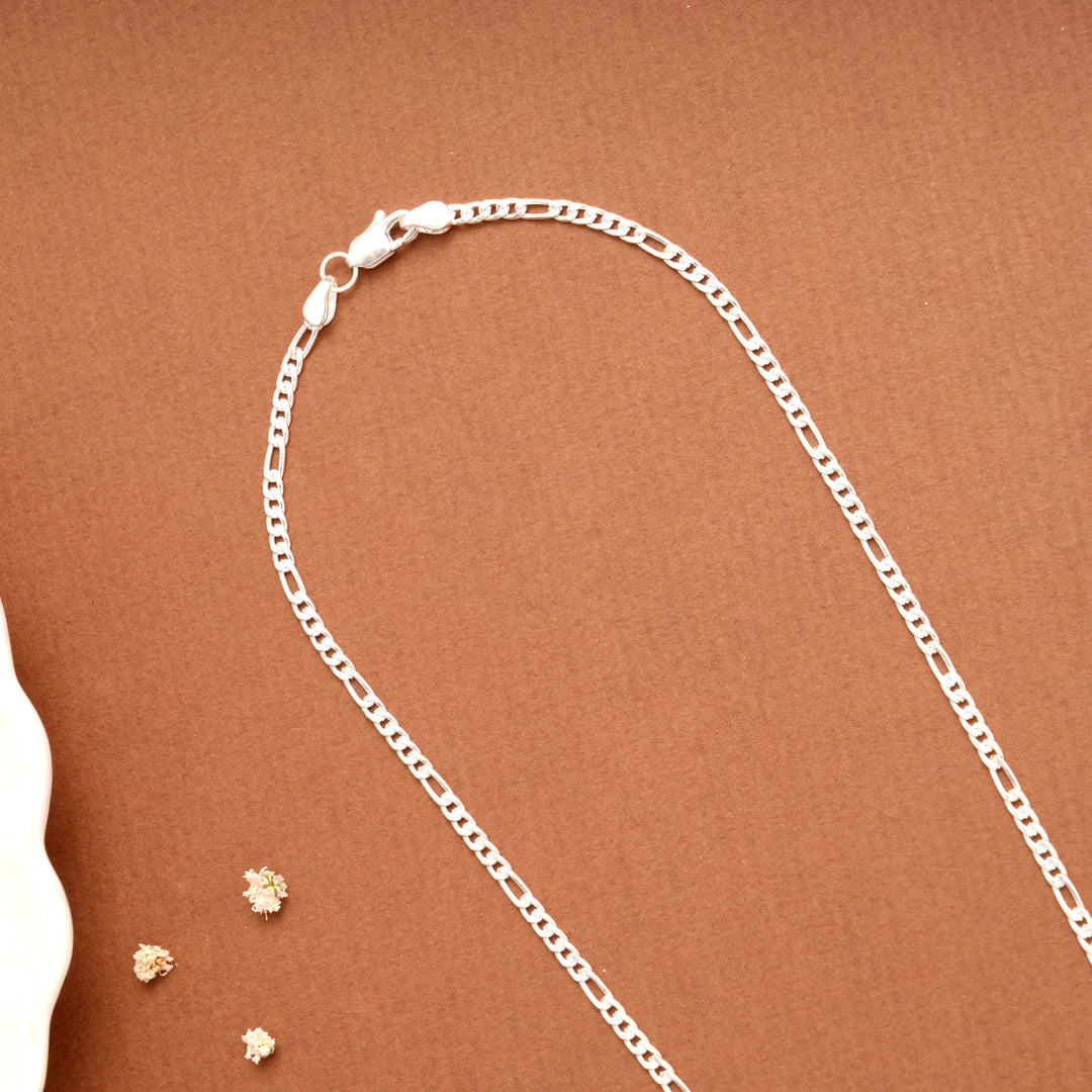 Classic Curb Link Silver Men's Chain